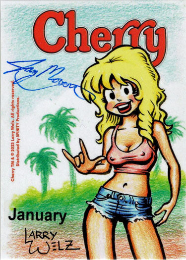 Cherry January 5finity 2023 Sketch Card Jay Mooers V2