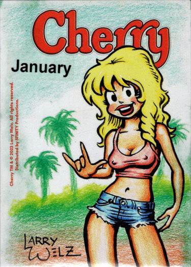 Cherry January 5finity 2023 Sketch Card Jme Foronda V2