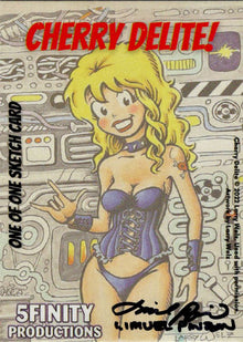 2022 5finity Cherry Delite Sketch Card Limuel Pinzon V2