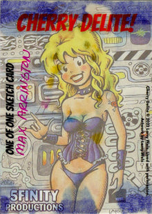 2022 5finity Cherry Delite Sketch Card Max Arrington