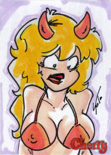 2022 5finity Cherry Delite Sketch Card Omar Soto V2