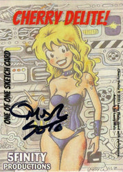 2022 5finity Cherry Delite Sketch Card Omar Soto V2