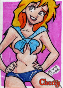 2022 5finity Cherry Delite Sketch Card Sammo Filipo V2