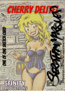 2022 5finity Cherry Delite Sketch Card Serafim Marques