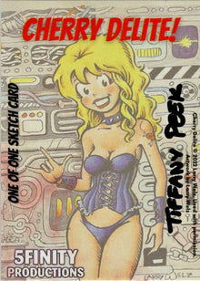 2022 5finity Cherry Delite Sketch Card Tiffany Peek