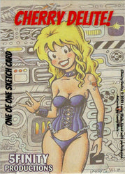 2022 5finity Cherry Delite Sketch Card Lucy Fidelis