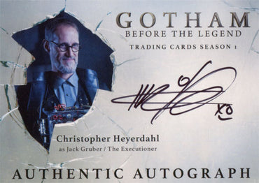 Gotham Season 1 Autograph Card CH Christopher Heyrdahl Jack Gruber Executioner