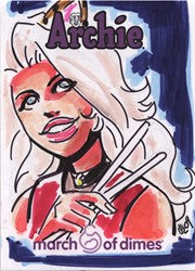 Archie Comics March of Dimes CK Russell Sketch Card Josie