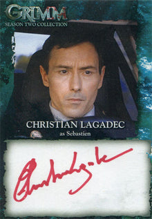Grimm Season 2 Autograph Card CLA Christian Lagadec as Sebastien