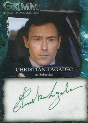 Grimm Season 2 Autograph Card CLA Christian Lagadec Sebastien Green