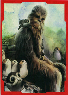 Star Wars Last Jedi CP-13 Red Parallel Character Portraits Chase Card #85/199