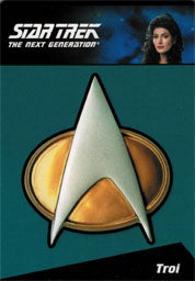 Complete Star Trek TNG Series 2 CP4 Communicator Pin Card #135