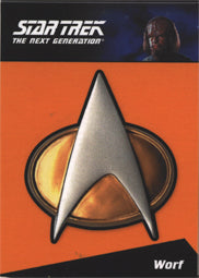 Complete Star Trek TNG Series 1 CP7 Communicator Pin Card #256