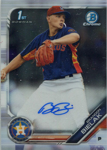 Bowman Chrome Baseball 2019 Autograph Card CPA-BB Brandon Bielak