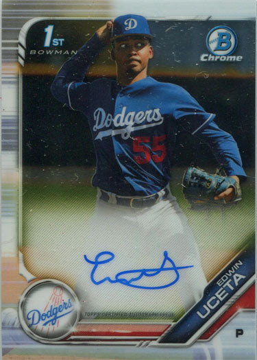 Bowman Chrome Baseball 2019 Autograph Card CPA-EU Edwin Uceta