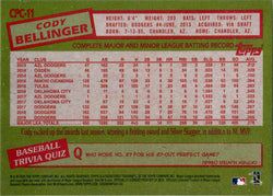 Topps Update Baseball 2020 Chrome Silver Card CPC-11 Cody Bellinger
