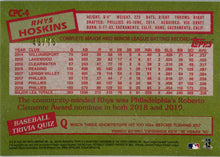 Topps Update Baseball 2020 Chrome Silver Purple Parallel Card CPC-4 Hoskins /75