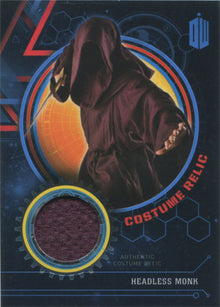 Doctor Who Extraterrestrial Encounters Costume Relic Card Headless Monk #37/99