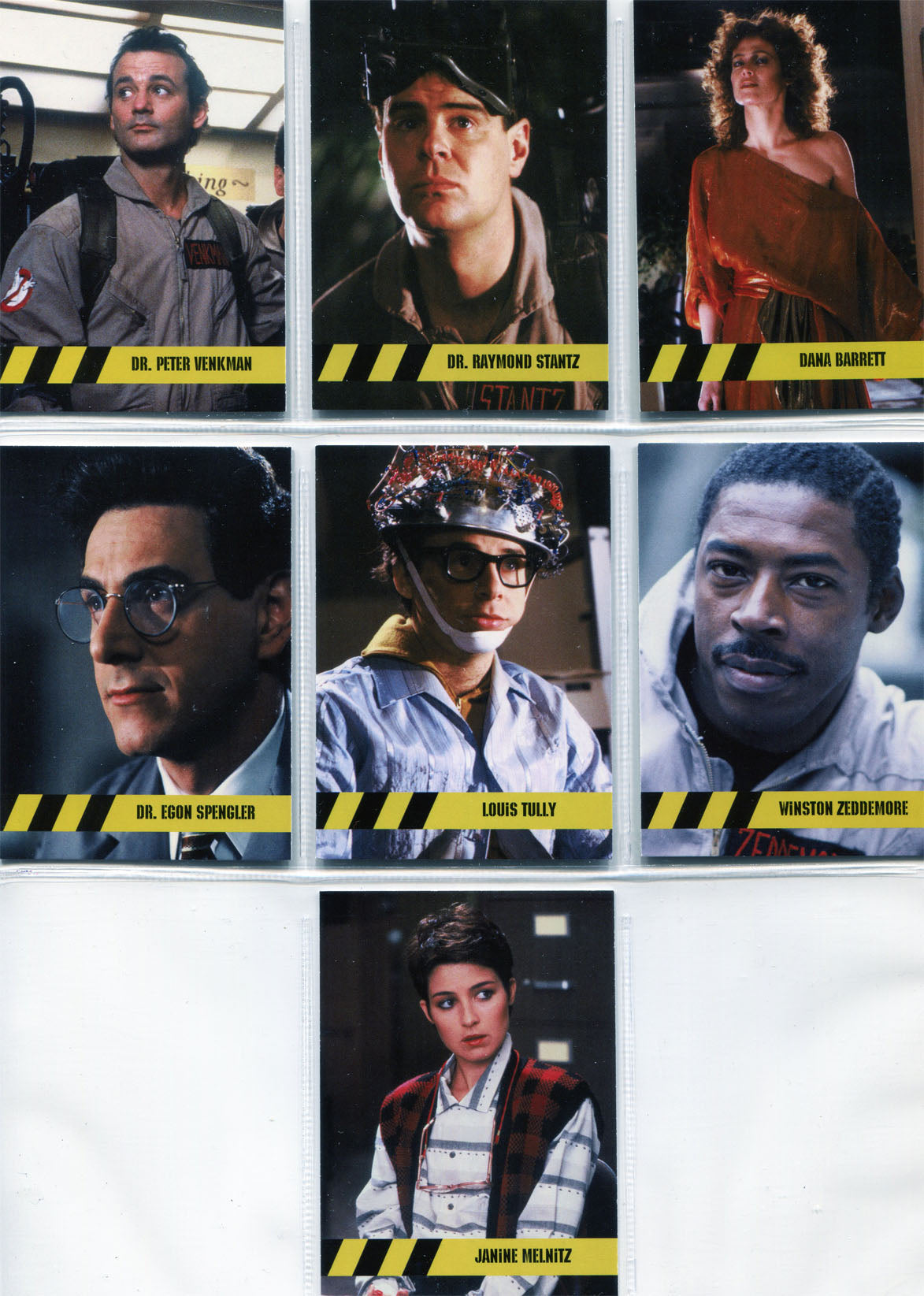 Ghostbusters Character Bios Complete 7 Chase Card Set C1-C7