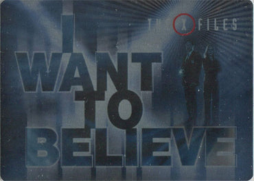 X-Files Season 10 & 11 Case Topper Metal Card CT2 I Want To Believe