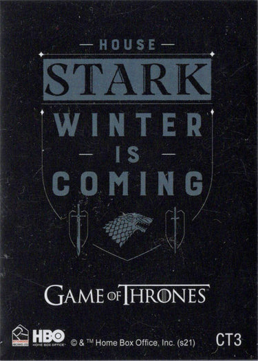 Game of Thrones Iron Anniversary Series One Case Topper Card CT3 House Stark