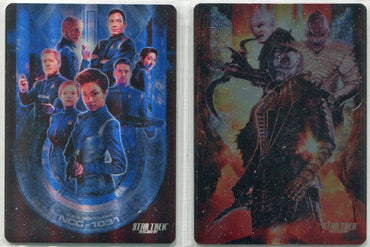 Star Trek Discovery Season 1 CT1 & CT2 Metal Case Topper Chase Card Set