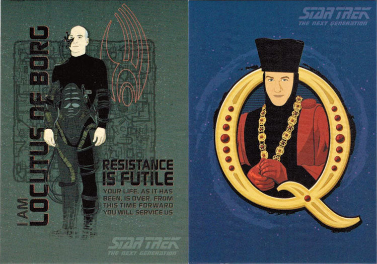 Star Trek TNG Portfolio Prints S2 CT2 & CT4 Case Topper Chase Card Set