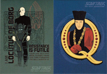 Star Trek TNG Portfolio Prints S2 CT2 & CT4 Case Topper Chase Card Set
