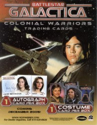 Battlestar Galactica Colonial Warriors Trading Card Sell Sheet