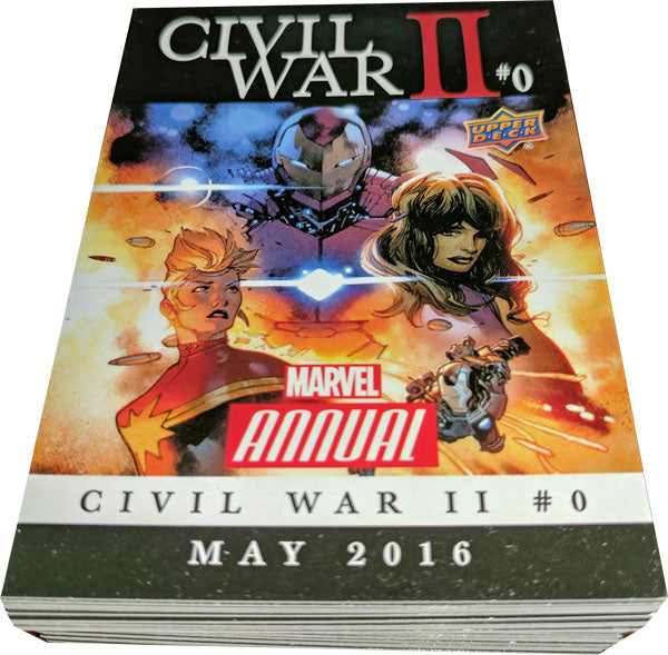 Marvel Annual 2016 Civil War II Insert Complete 40 Card Chase Set CW-1 to CW-40