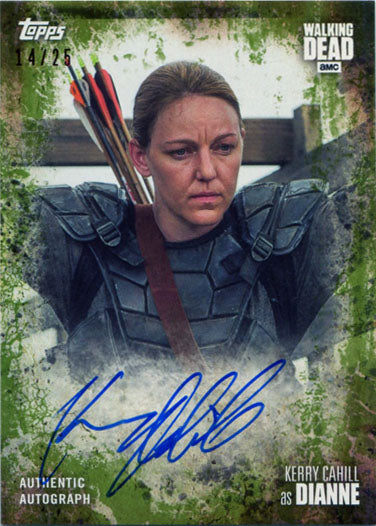 Walking Dead Season 7 Autograph Card A-KC Kerry Cahill as Dianne Mold 14/25