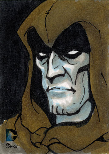 DC Comics Epic Battles Sketch Card by Anne Cain of Spectre