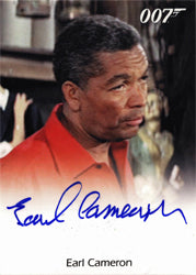 James Bond Mission Logs Autograph Card by Earl Cameron as Pinder