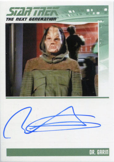 Star Trek TNG Portfolio Prints S1 Autograph Card Richard Cansino as Dr. Garin