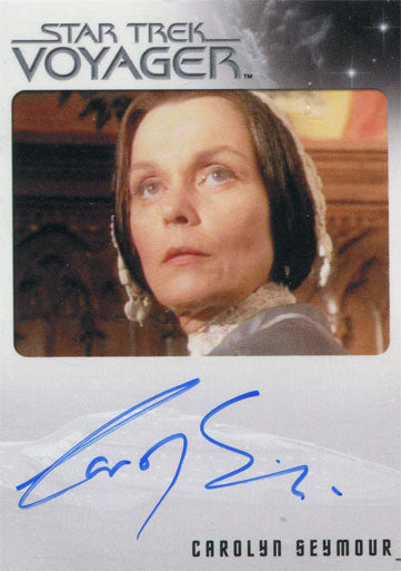 Star Trek Voyager Heroes & Villains Autograph Card Carolyn Seymour as Templeton