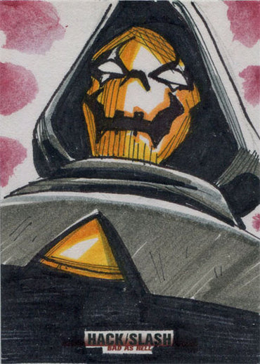 Hack/Slash Bad As Hell 5finity 2019 Sketch Card by Andy Carreon V3