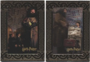 World of Harry Potter in 3D Gold Bordered Case Topper Complete 2 Card Chase Set