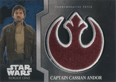 Star Wars Rogue One Mission Briefing Commemorative Patch Card 10 Cassian Andor