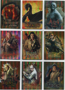 Hobbit Desolation of Smaug Character Biography Complete 9 Foil Card Chase Set