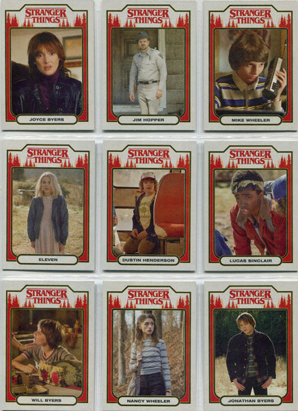 Stranger Things Season 1 Character Card Complete 20 Card Chase Set ST-1 to ST-20