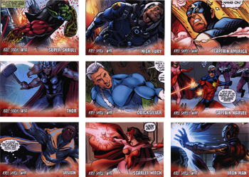 Avengers Kree-Skrull War Character Complete 9 Card Chase Set
