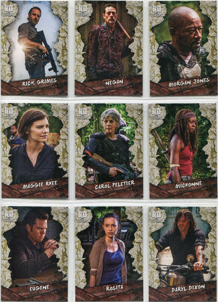 Walking Dead Season 8 Character Complete 25 Card Chase Set C-1 to C-25