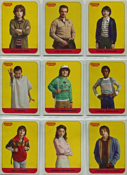 STRANGER THINGS Character Card & Stickers WILL BYERS ST-7, 7 of 20 & 7 of 10