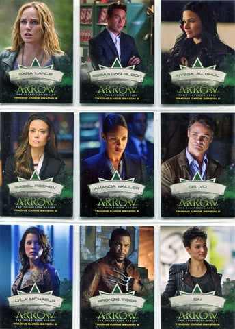 Arrow Season 2 Character Complete 9 Chase Card Set CB1 to CB9