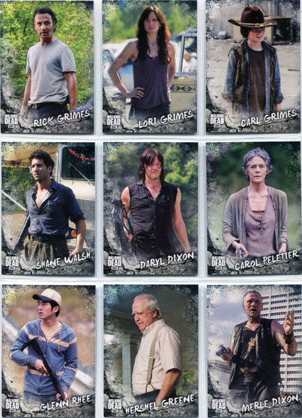 Walking Dead Road To Alexandria Characters Complete 20 Card Chase Set C-1 - C-20