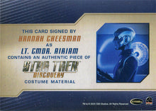 Star Trek Discovery Season 2 Autograph Relic Card Hannah Cheesman as Airiam