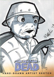 Walking Dead Comic Series Two Sketch Card by Wendy (Mashi) Chew of Dale