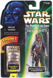 Star Wars POTF Chewbacca (Hoth) Action Figure with Flashback Photo