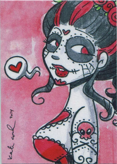 Babes of the Dead 5finity Chicago Non-Sport Show 2014 Promo Card