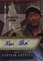 Captain America Movie Autograph Card by Kenneth Choi KC